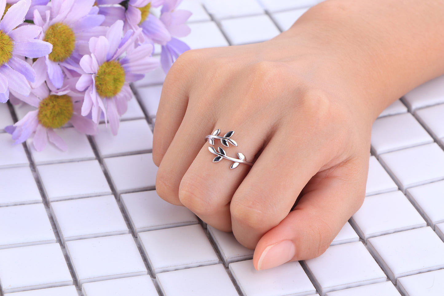 ' LEAF ' Sterling Silver Ring