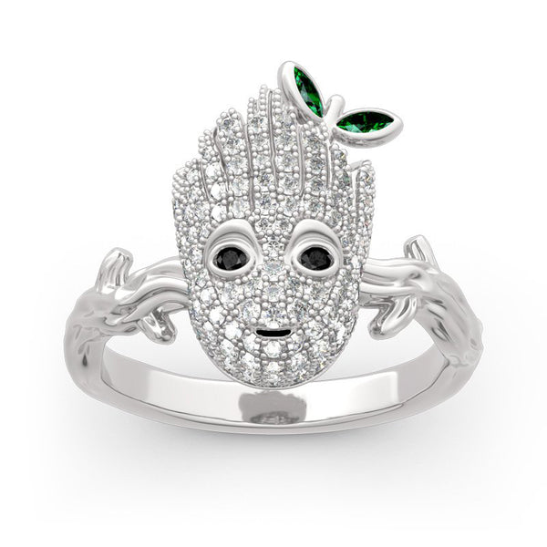 "I am Groot" Sterling Silver Ring-JE-Juri Elle