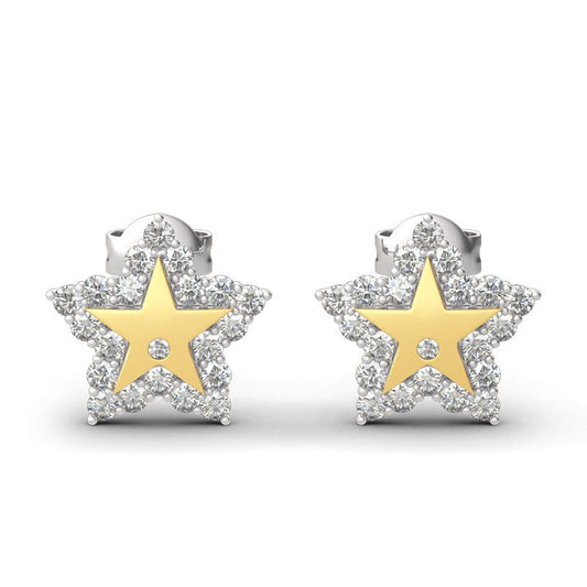 "A Star Is Born" Sterling Silver Engraved Earrings-JE-Juri Elle