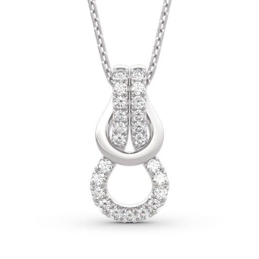Infinity Love Sterling Silver Necklace-JE-Juri Elle