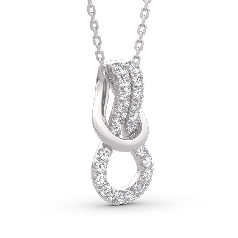 Infinity Love Sterling Silver Necklace-JE-Juri Elle