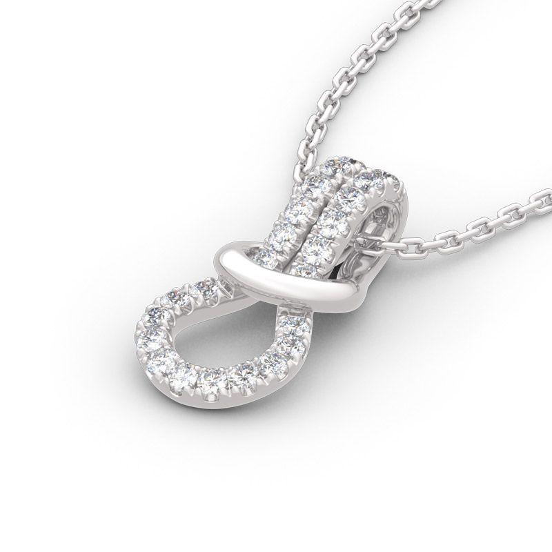 Infinity Love Sterling Silver Necklace-JE-Juri Elle