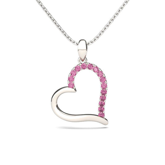 Loving Heart Sterling Silver Necklace-JE-Juri Elle