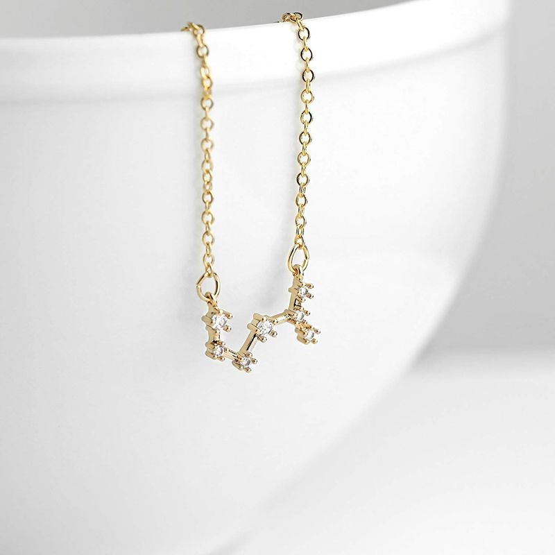Constellation Necklace With Stones Sterling Silver-JE-Juri Elle