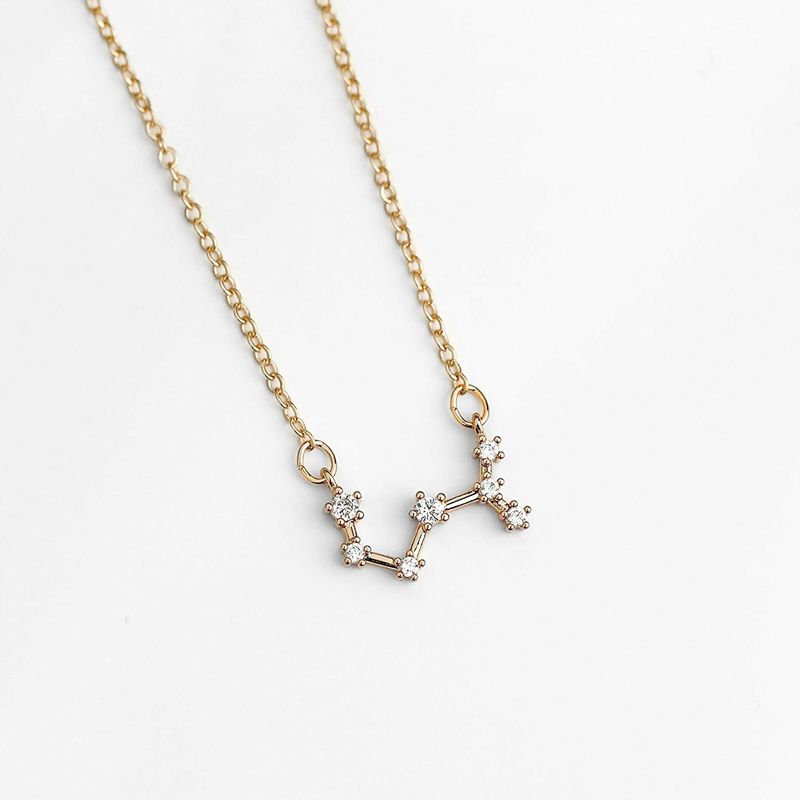 Constellation Necklace With Stones Sterling Silver-JE-Juri Elle