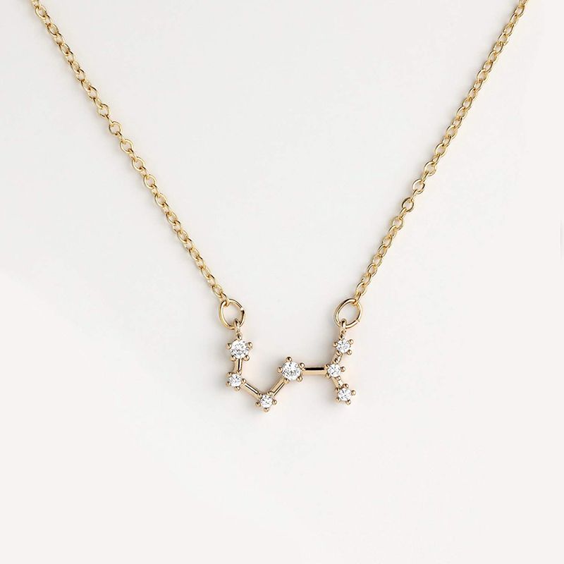 Constellation Necklace With Stones Sterling Silver-JE-Juri Elle