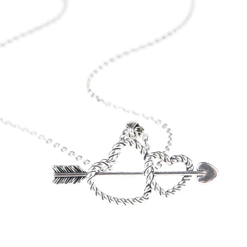 Arrow and Heart Necklace-JE-Juri Elle