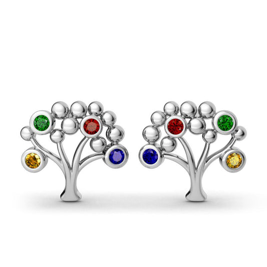 Sapling Stud Earrings-JE-Juri Elle