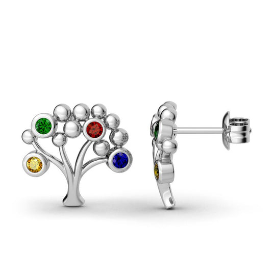 Sapling Stud Earrings-JE-Juri Elle
