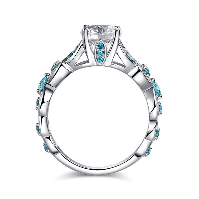 Butterfly Round Cut Sterling Silver Ring-JE-Juri Elle
