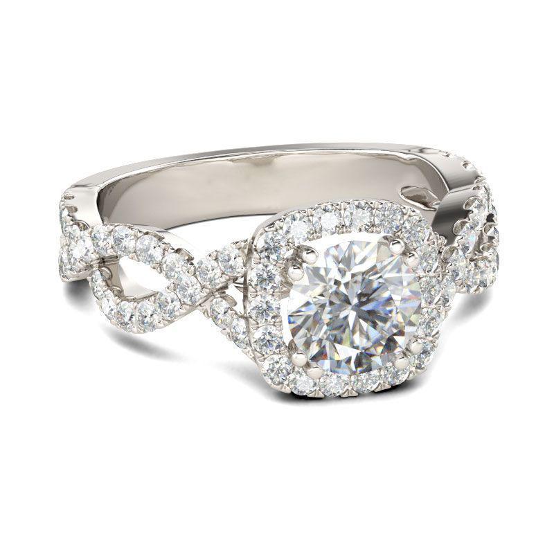 Twist Round Cut Sterling Silver Ring-JE-Juri Elle