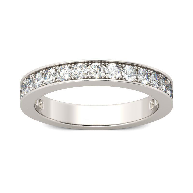 Simple Channel Set Sterling Silver Women's Band-JE-Juri Elle