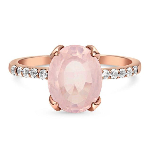 Rose Quartz Ring - Harlow-MM-Juri Elle
