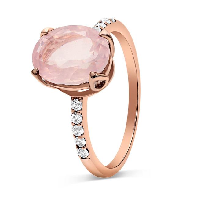 Rose Quartz Ring - Harlow-MM-Juri Elle