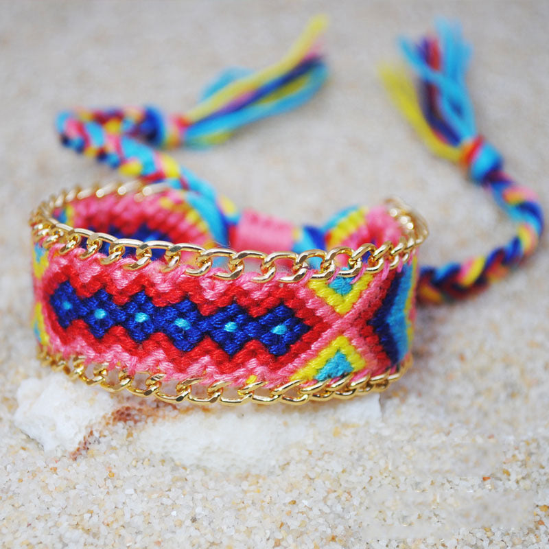 Bohemian Braided Rope Colorful Bracelet