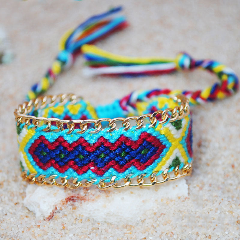 Bohemian Braided Rope Colorful Bracelet