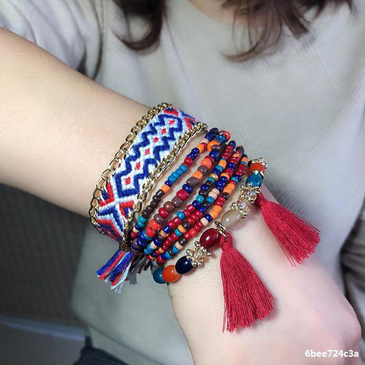Bohemian Woven Colorful Bracelet