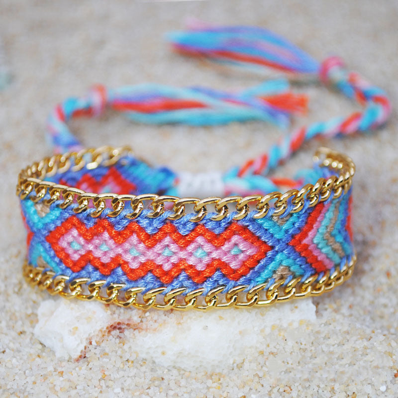 Bohemian Braided Rope Colorful Bracelet
