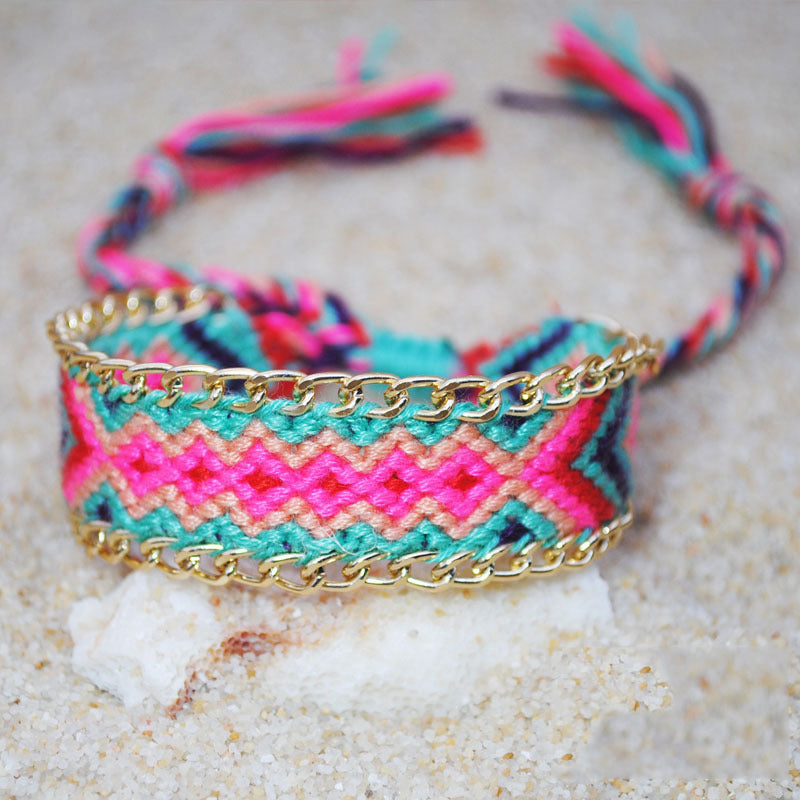 Bohemian Braided Rope Colorful Bracelet