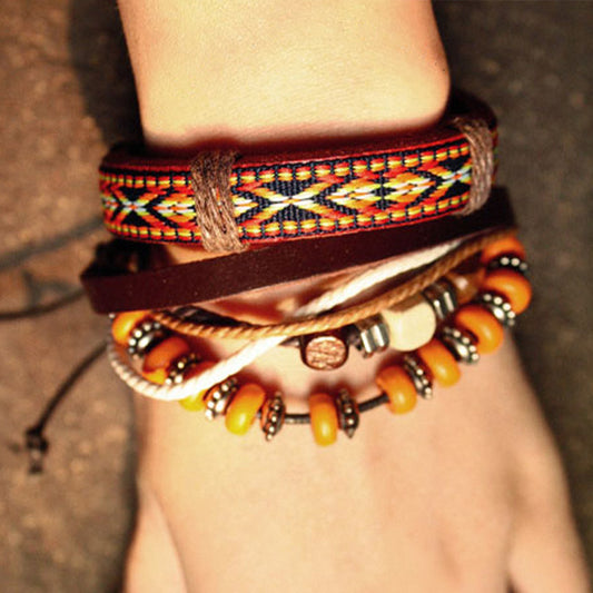 Bohemian Cotton And Linen Bracelet