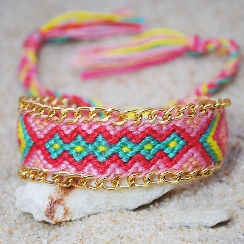 Bohemian Braided Rope Colorful Bracelet