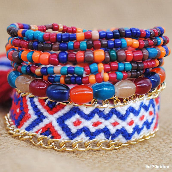 Bohemian Woven Colorful Bracelet