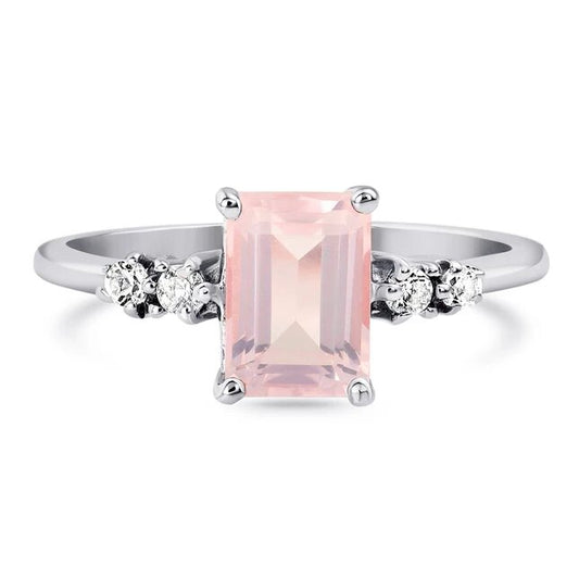 Rose Quartz Ring - Grazia-MM-Juri Elle