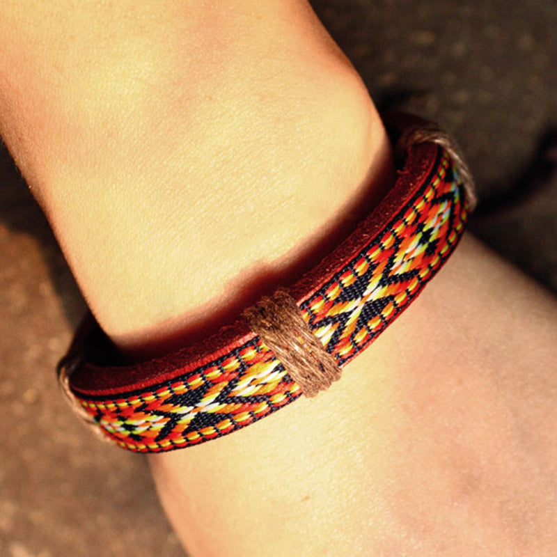 Bohemian Cotton And Linen Bracelet