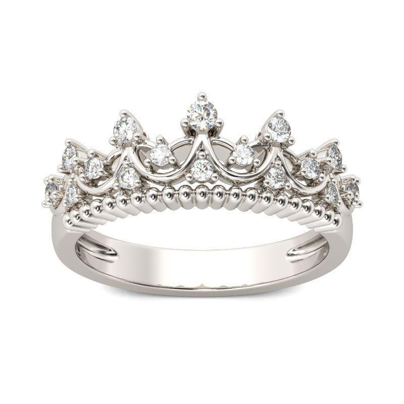 Cute Crown Sterling Silver Ring-JE-Juri Elle
