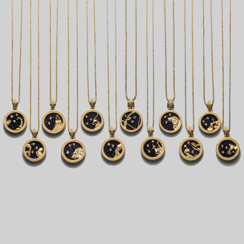 Zodiac constellation sterling silver necklace - JEMORI
