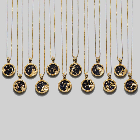Zodiac constellation sterling silver necklace - JEMORI