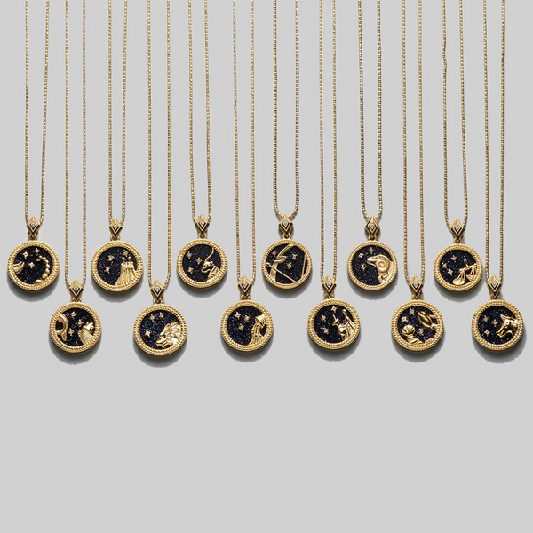 Zodiac constellation sterling silver necklace - JEMORI