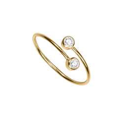 Golden Bezel Double Ring-J&CO-Juri Elle