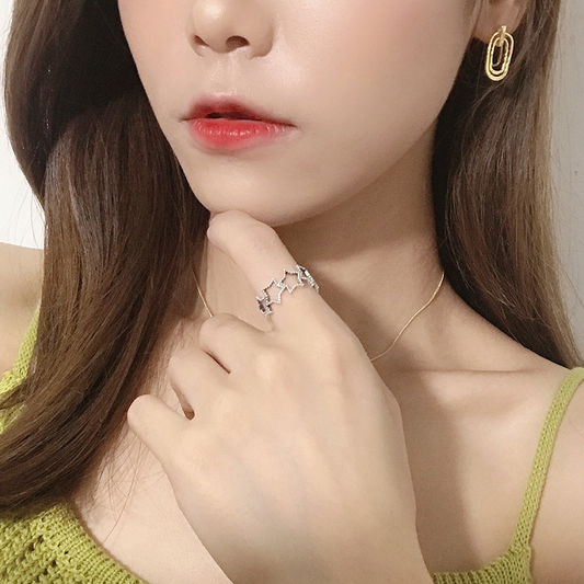 Hallow Star Thai Silver Ring
