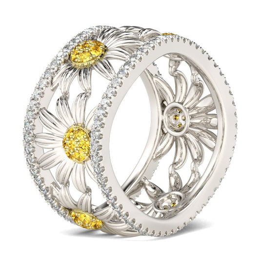 Daisy Sterling Silver Women's Band-JE-Juri Elle