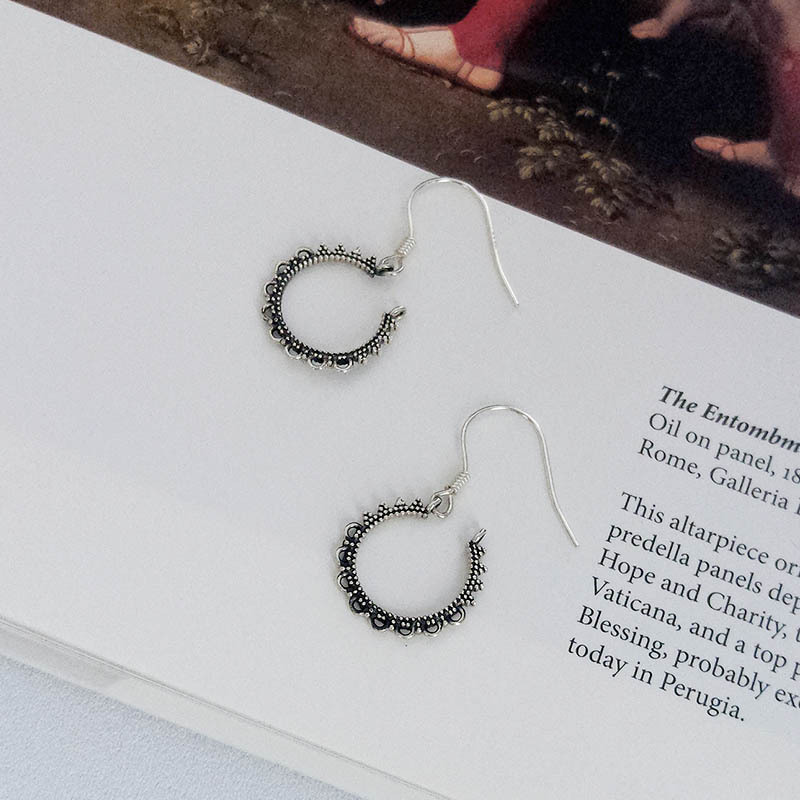 Petal Sterling Silver Plated Gold Earring