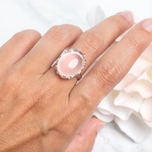 Rose Quartz Ring - Bohemia-MM-Juri Elle