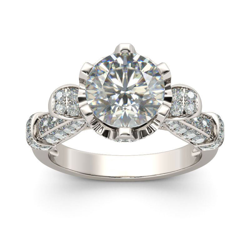 Classic Round Cut Sterling Silver Ring-JE-Juri Elle
