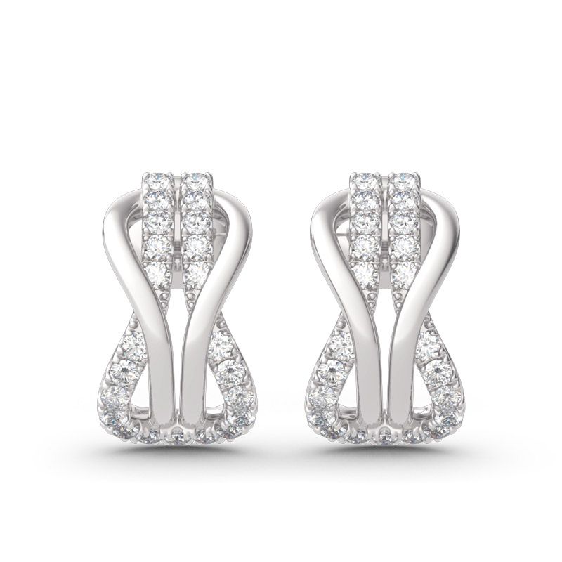 Infinity Love Sterling Silver Earrings-JE-Juri Elle