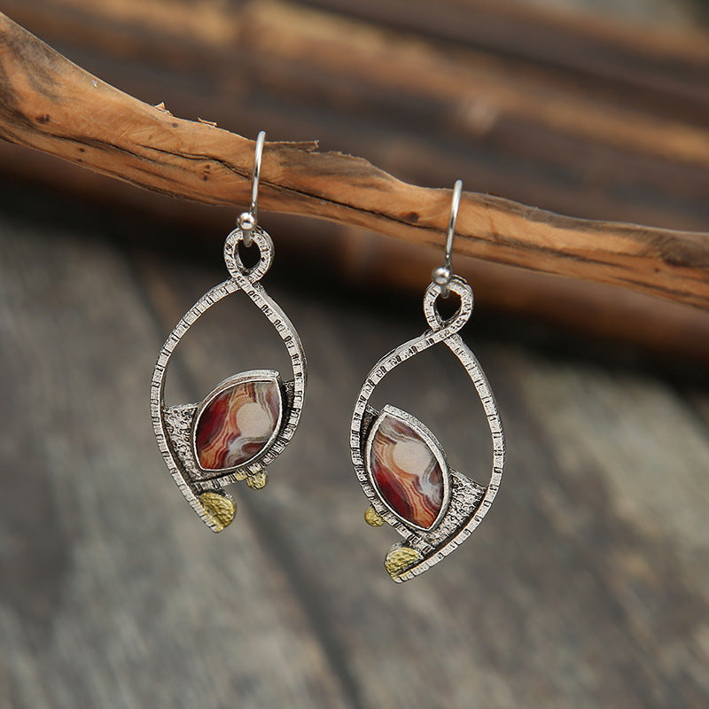 Bohemian Agate Jasper Earrings