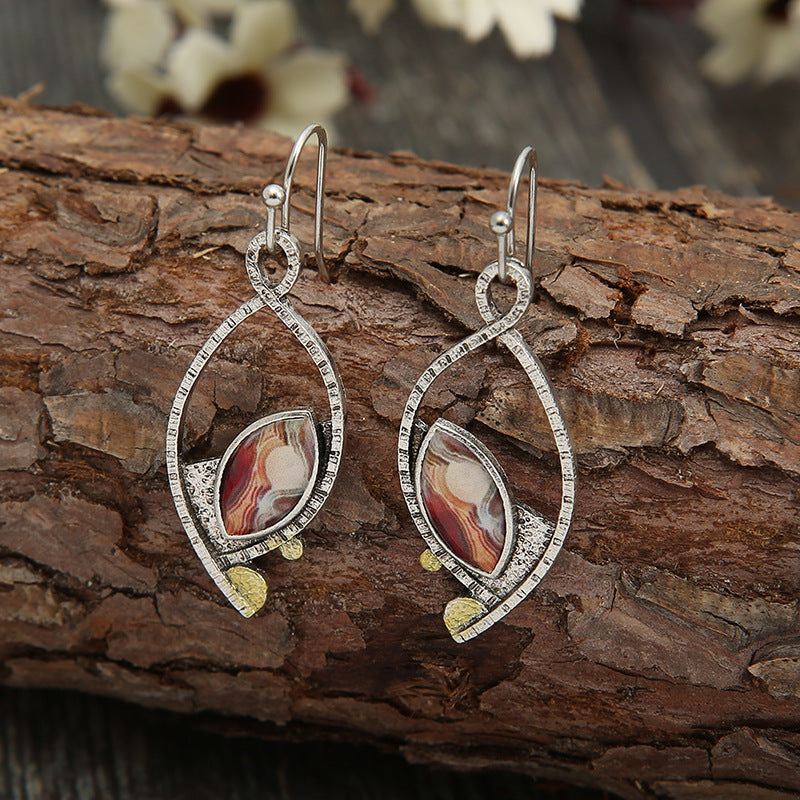 Bohemian Agate Jasper Earrings