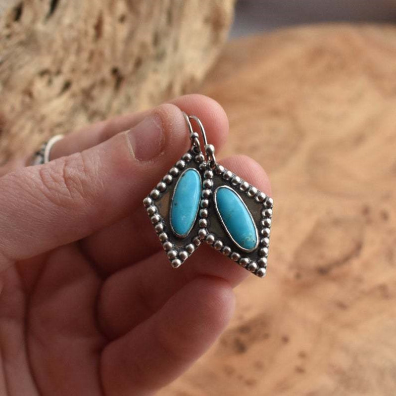 Bohemian Argyle Drop Earrings