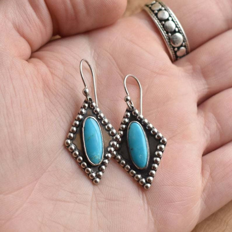 Bohemian Argyle Drop Earrings