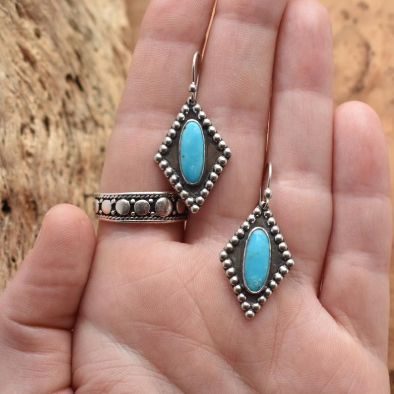 Bohemian Argyle Drop Earrings