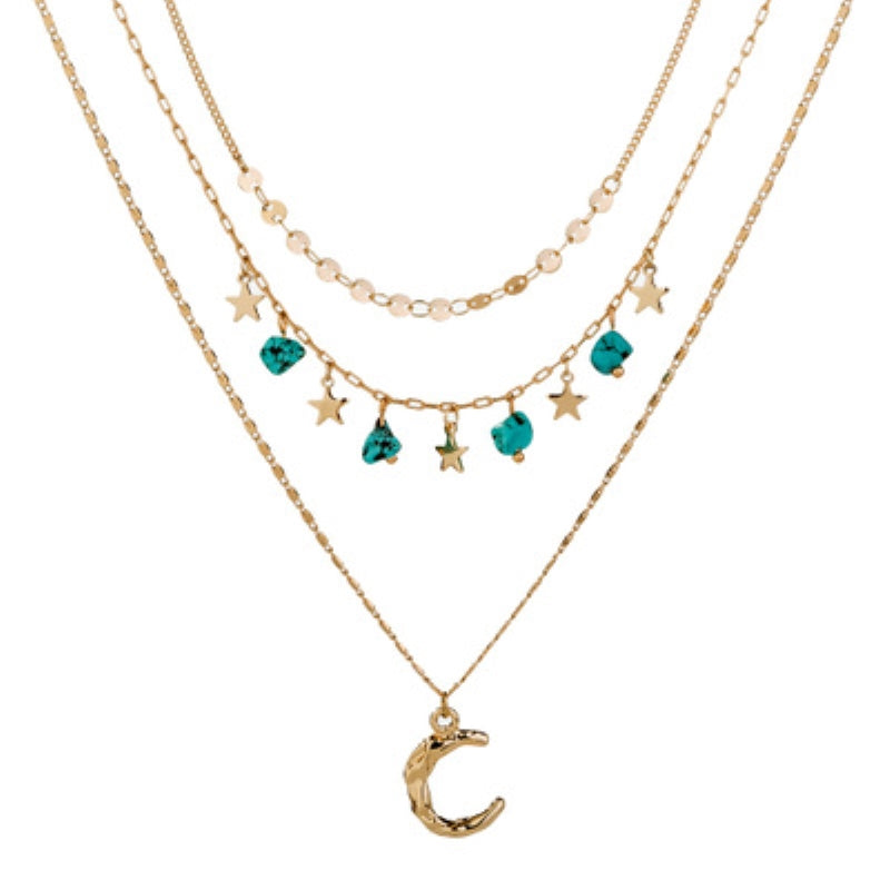 Bohemian Crescent Necklace