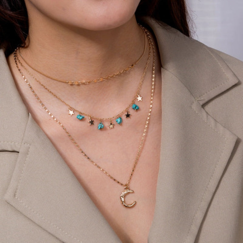 Bohemian Crescent Necklace