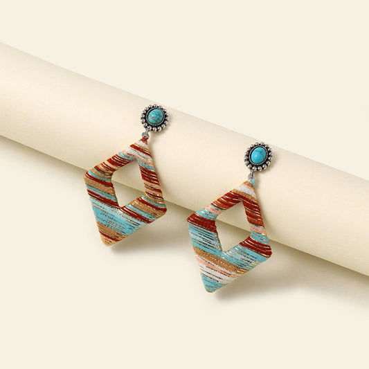 Bohemian Diamond Pierced Earrings