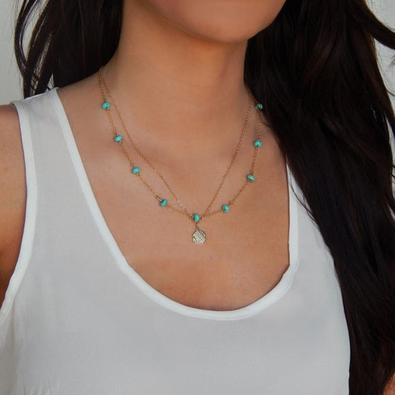 Bohemian Double Sequined Turquoise