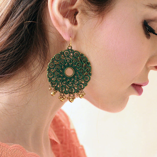 Bohemian Exaggerated 925 Sterling Silver Earrings