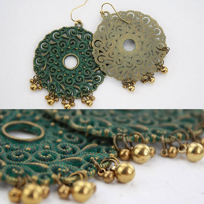 Bohemian Exaggerated 925 Sterling Silver Earrings